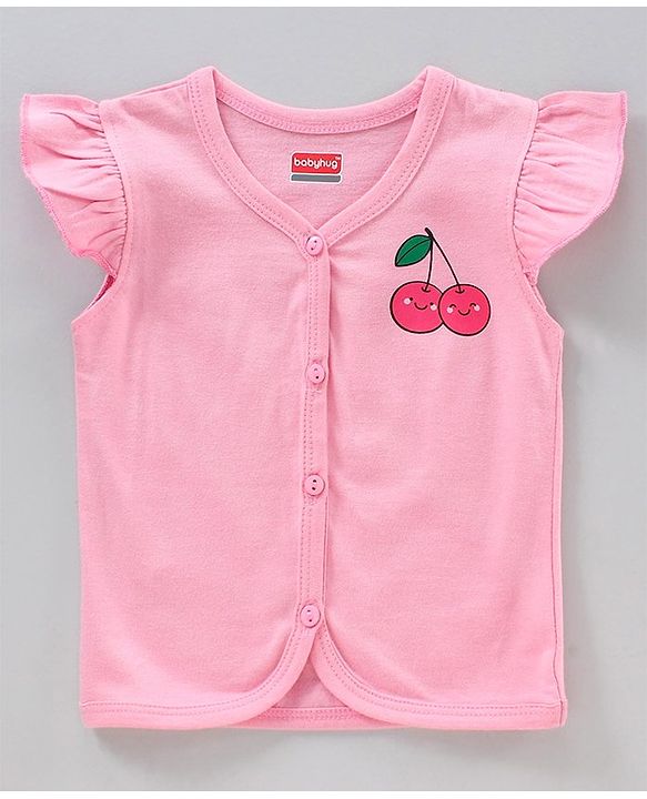 Babyhug Anti Bacterial Cap Sleeves Vests Pack of 5 - Multicolour