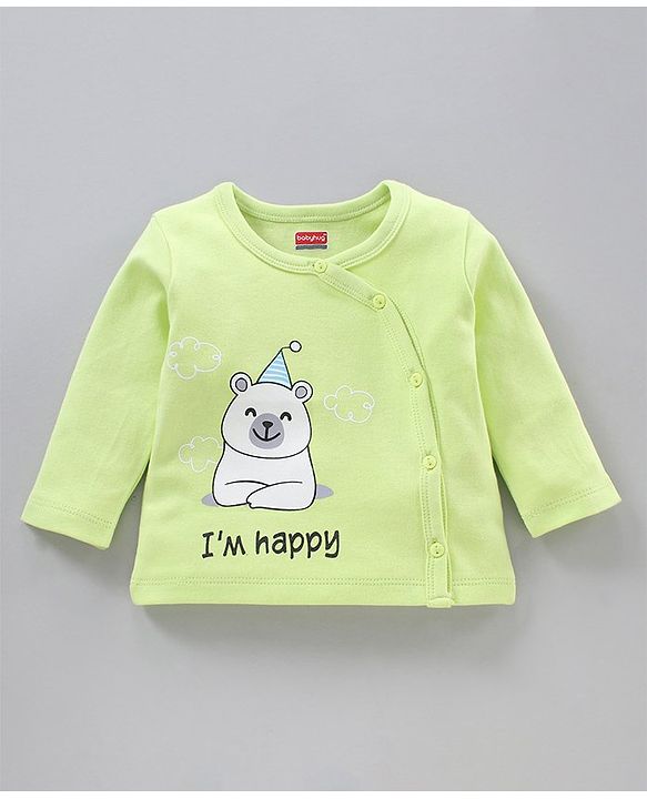 Babyhug Full Sleeves Antibacterial Vests Pack of 3 - Green Blue