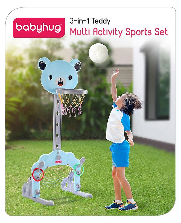 Babyhug 3-In-1 Multi-Activity Playset - Blue