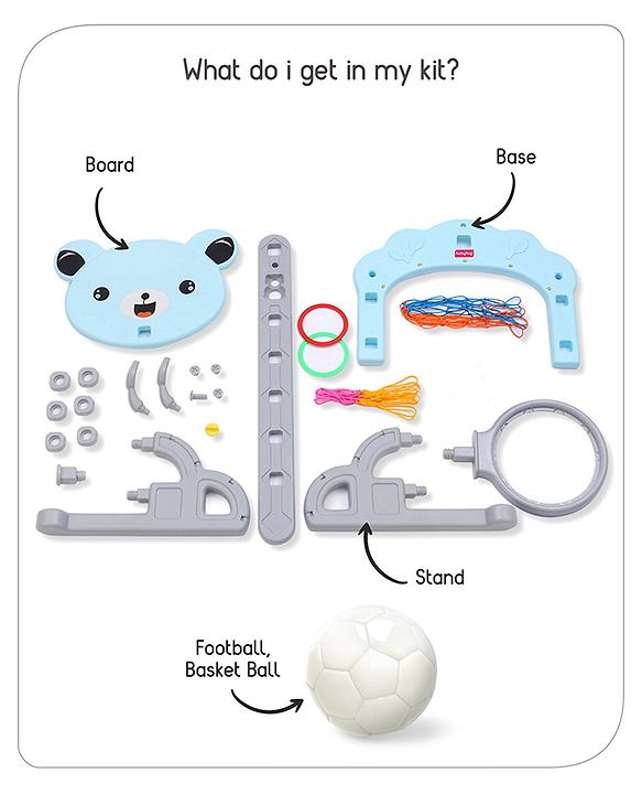 Babyhug 3-In-1 Multi-Activity Playset - Blue