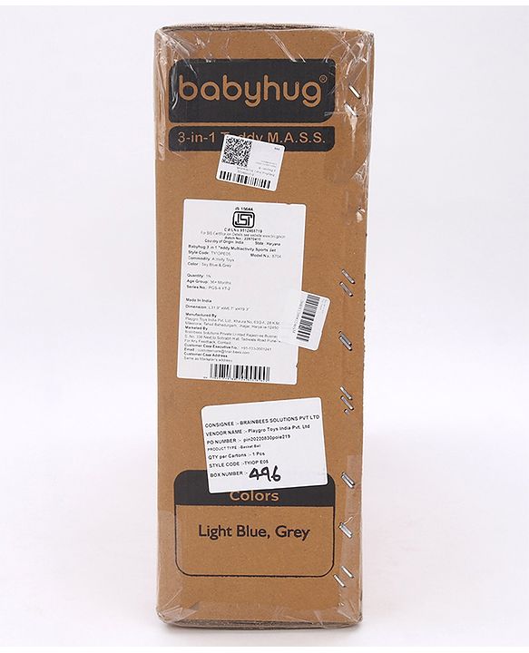 Babyhug 3-In-1 Multi-Activity Playset - Blue