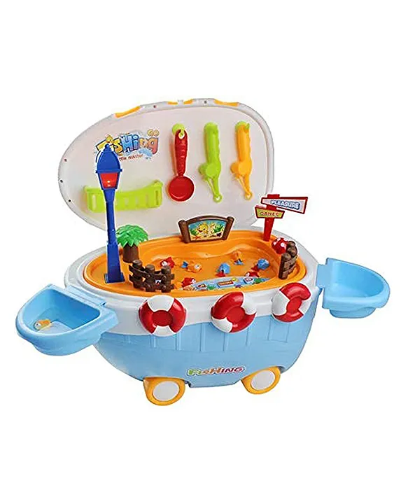 Toyshine 2 in 1 Ride And Fishing Fish Catching Game Multicolour