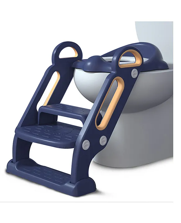 Potty seat with store steps and handles