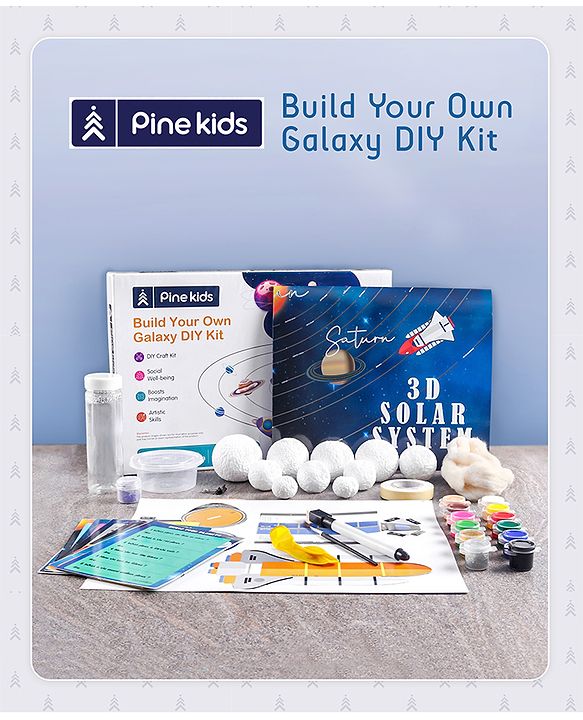 Pine Kids Build Your Own Galaxy DIY Kit - Multicolor