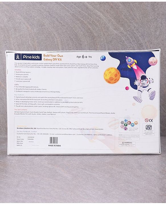 Pine Kids Build Your Own Galaxy DIY Kit - Multicolor