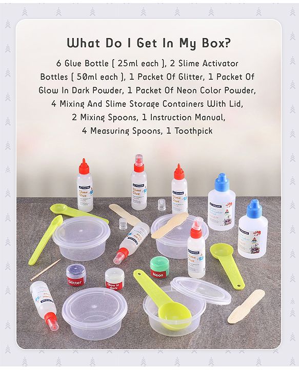 Pine Kids 3-in-1 DIY Slime Making Kit - Multicolor | Enhances Creativity, Hands-On Learning | Bring Out the Kids Creativity & Hidden Talents | Perfect Gift for Birthdays & Parties | BIS Certified