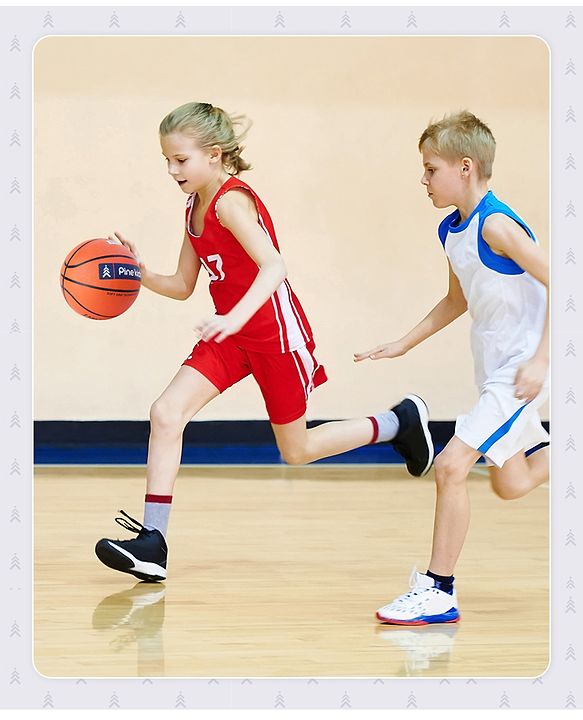 Pine Kids Size 7 Basketball - Orange