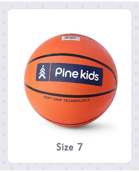 Pine Kids Size 7 Basketball - Orange