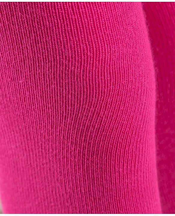 Cute Walk by Babyhug Antibacterial Solid Footed Tights - Pink