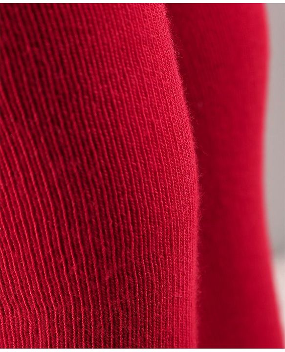 Cute Walk by Babyhug Antibacterial Solid Footed Tights - Red