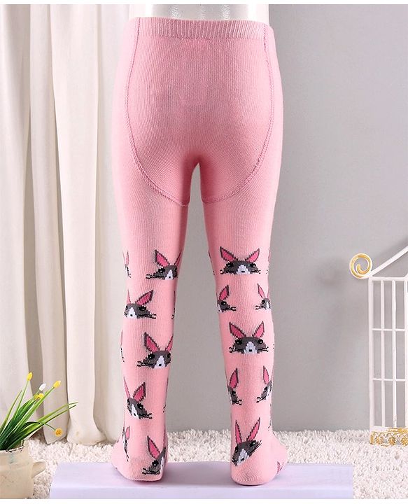 Cute Walk by Babyhug Antibacterial Mouse Design Footed Tights - Pink