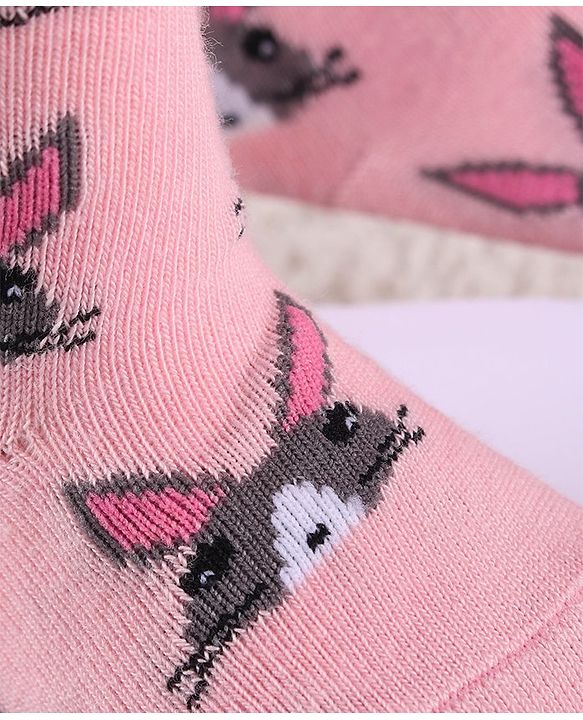 Cute Walk by Babyhug Antibacterial Mouse Design Footed Tights - Pink