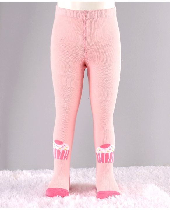 Cute Walk by Babyhug Antibacterial Solid Footed Tights Pack of 2 - Pink