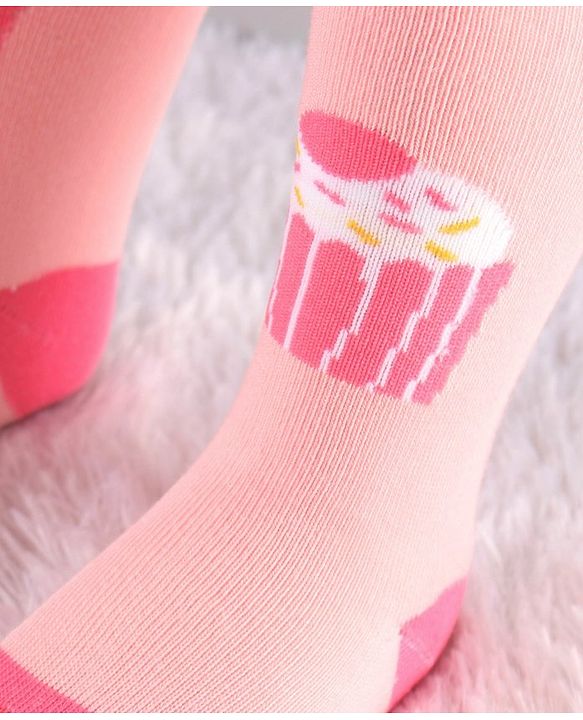 Cute Walk by Babyhug Antibacterial Solid Footed Tights Pack of 2 - Pink