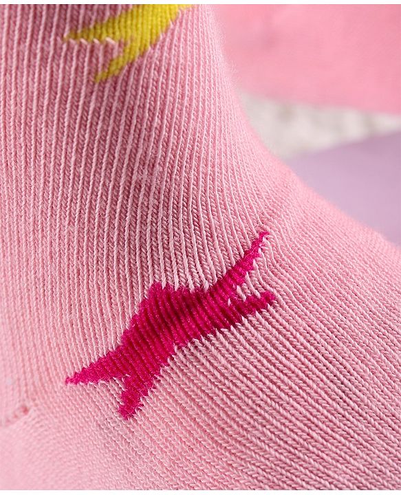 Cute Walk by Babyhug Antibacterial Solid Footed Tights - Pink