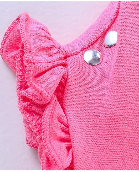 Pine Kids Calf Length Legging With Organic Cotton And Biowash Pack of 2 - White Pink