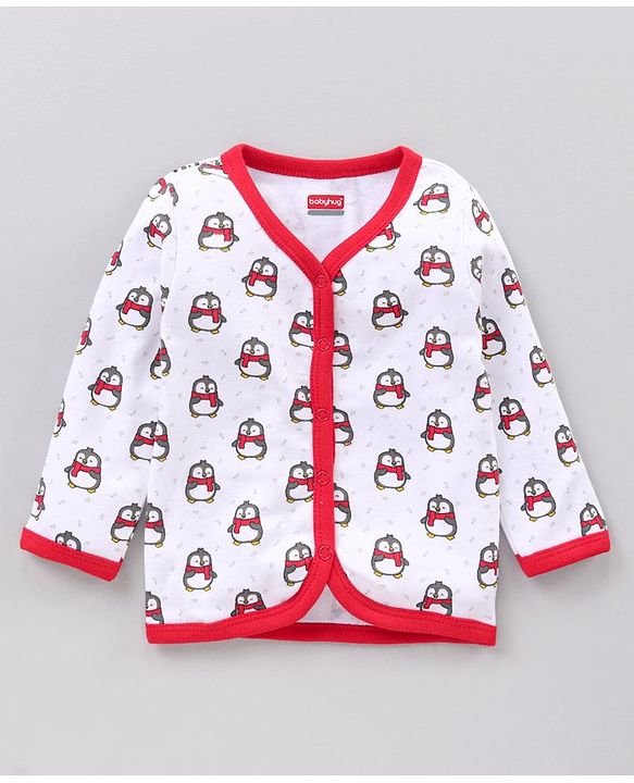 Babyhug Full Sleeves Vests Multi Print Pack Of 5 - Multicolor