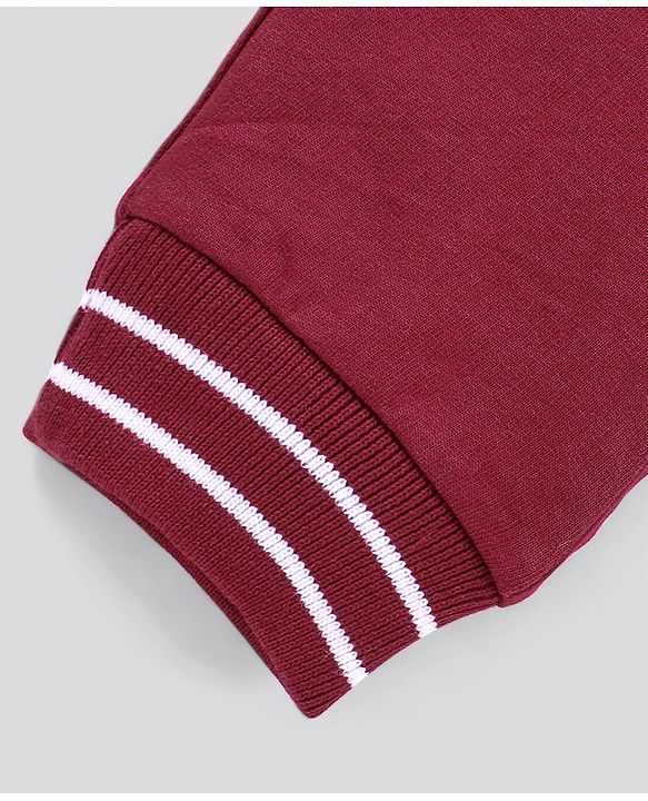Pine Kids Biowashed Full Length Lounge Pant With Drawstring - Red