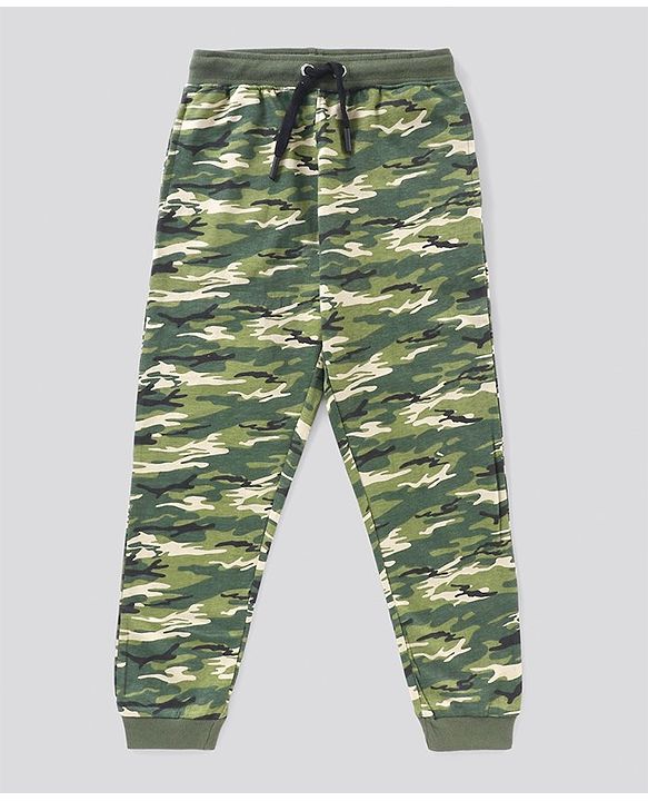 Pine Kids Biowash Full Length Biowash Lounge Pant With Drawstring - Green
