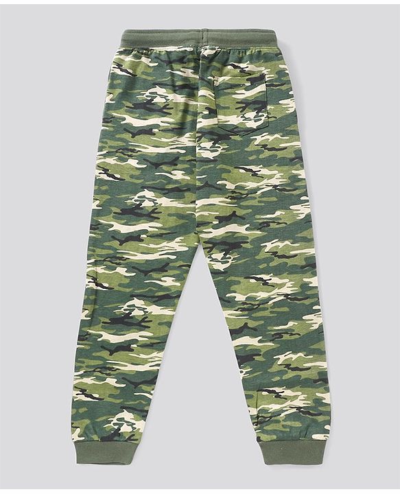 Pine Kids Biowash Full Length Biowash Lounge Pant With Drawstring - Green