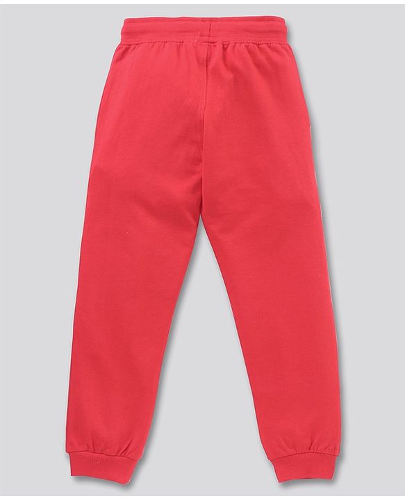 Pine Kids Full Lenght Biowashed Lounge Pant - Red