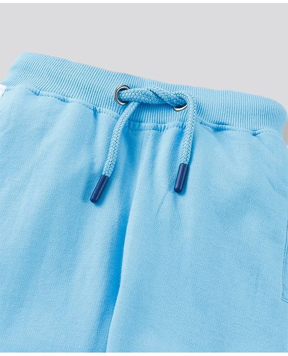 Pine Kids Full Length Biowashed Track Pants Text Print - Blue