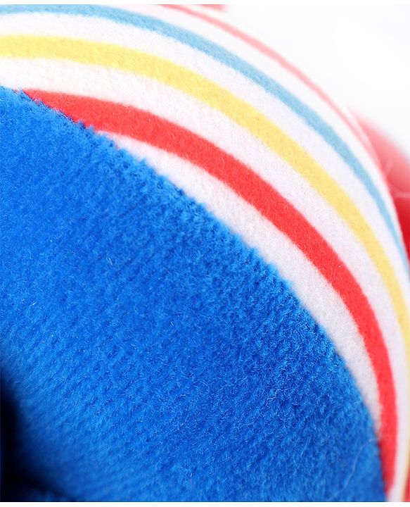 Babyhug Soft Rattle Ball for Infants|Multi-Texture Cotton Fabric with Gentle Sound|Stimulates Sensory, Motor & Visual Development|Lightweight & Easy to Grasp|BIS|Ideal Gift|3+ Months|Multicolor