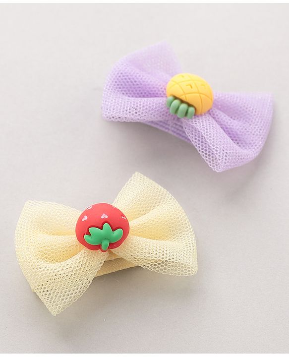 Babyhug Hair Clips & Rubber Band Combo - Multicolor