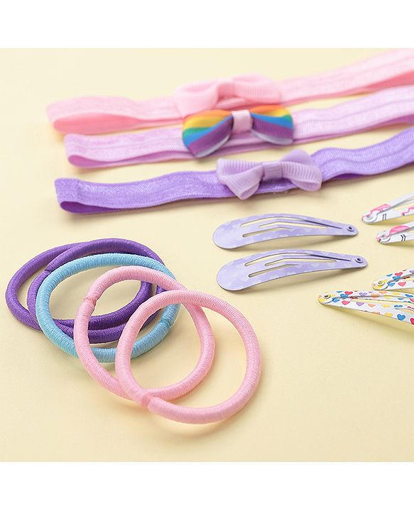 Babyhug Hair Accessories Combo Sets Free Size Pack Of 14 - Multicolor