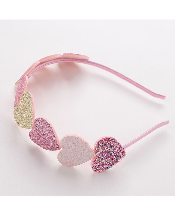 Babyhug Hair Bands Embellished Hearts and Stars Pack of 2- Multicolor