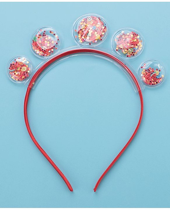 Babyhug Hair Bands- Red & Fuschia
