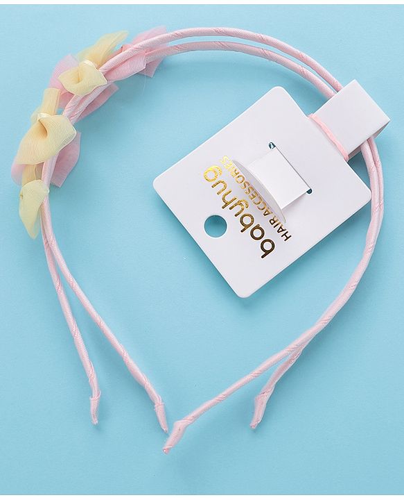 Babyhug Hair Bands- Yellow & Pink
