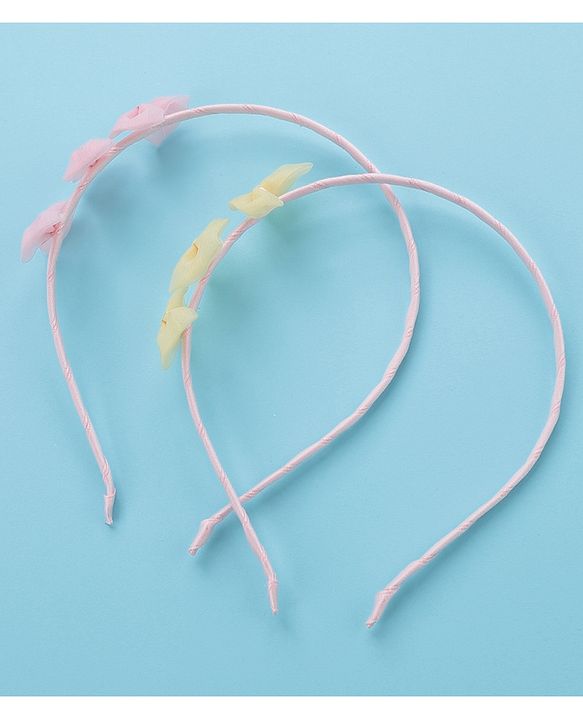 Babyhug Hair Bands- Yellow & Pink