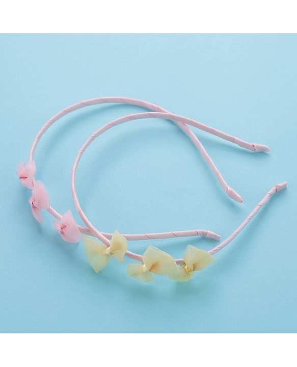 Babyhug Hair Bands- Yellow & Pink