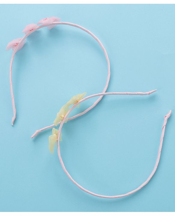 Babyhug Hair Bands- Yellow & Pink