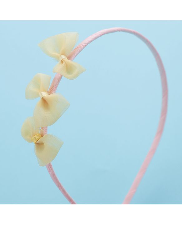 Babyhug Hair Bands- Yellow & Pink