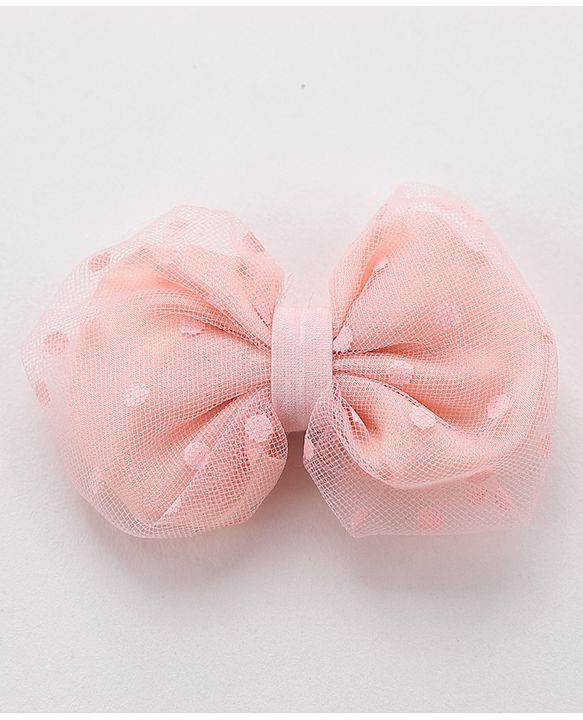 Babyhug Bow Shaped Hair Clips Pack of 2 - Pink