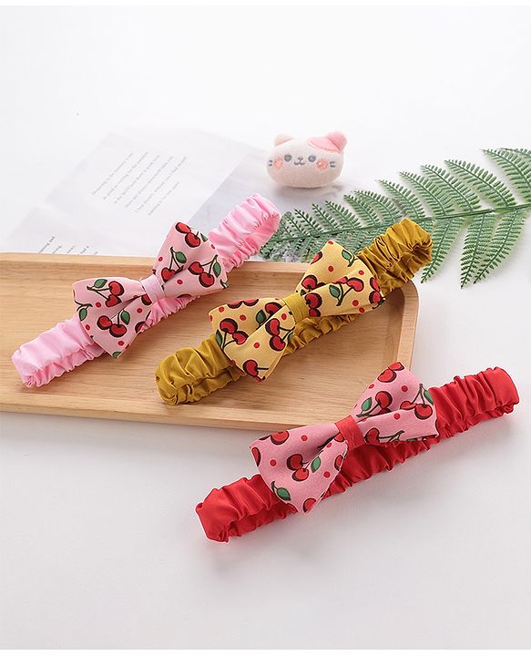Babyhug Headbands Set of 3 - Multicolor