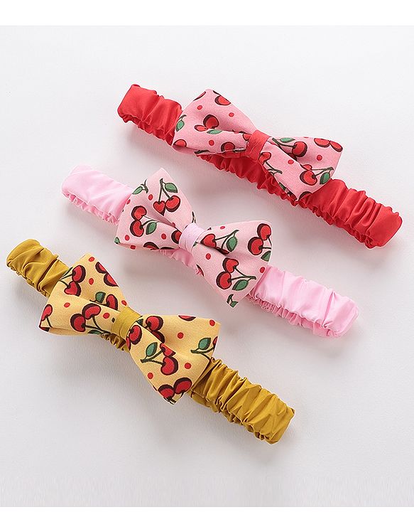 Babyhug Headbands Set of 3 - Multicolor