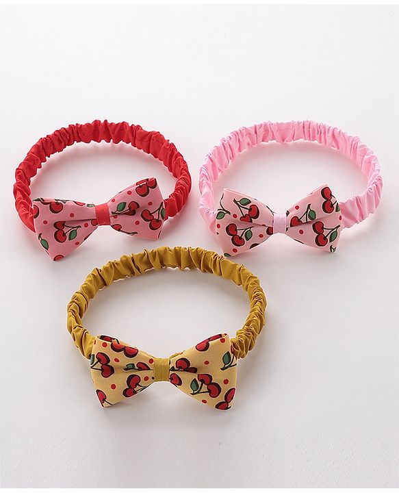 Babyhug Headbands Set of 3 - Multicolor