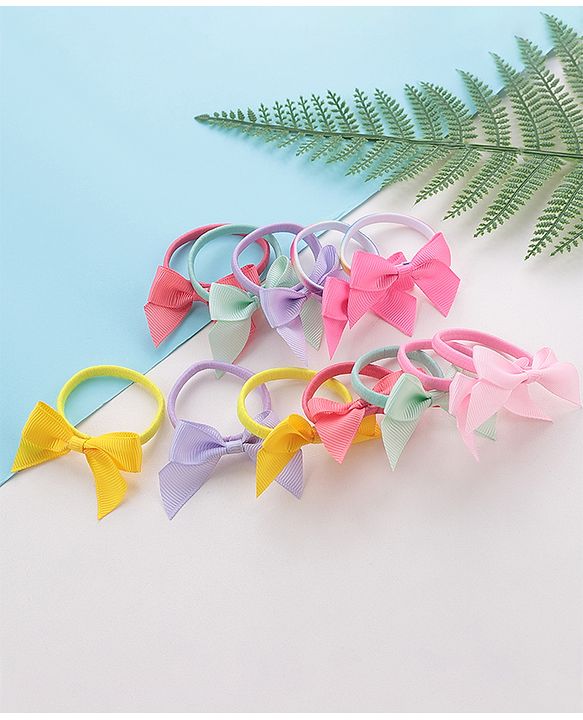 Babyhug Free Size Rubber Bands Set of 12 - Multicolour