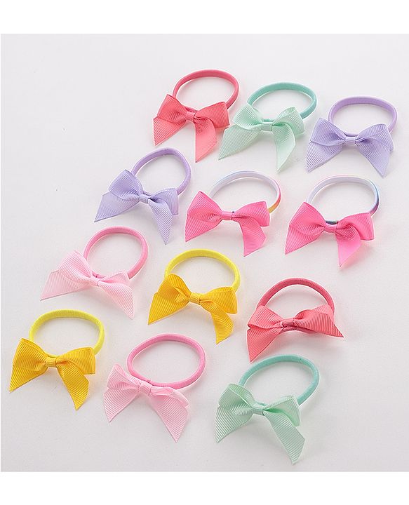 Babyhug Free Size Rubber Bands Set of 12 - Multicolour