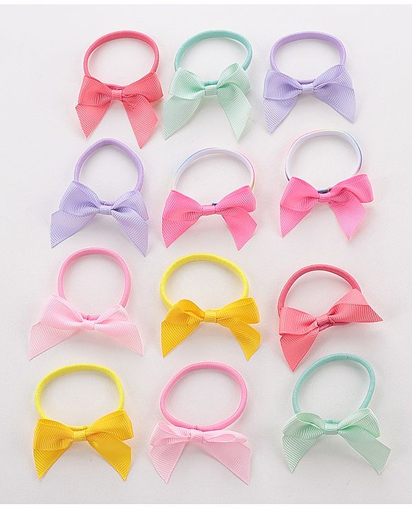 Babyhug Free Size Rubber Bands Set of 12 - Multicolour
