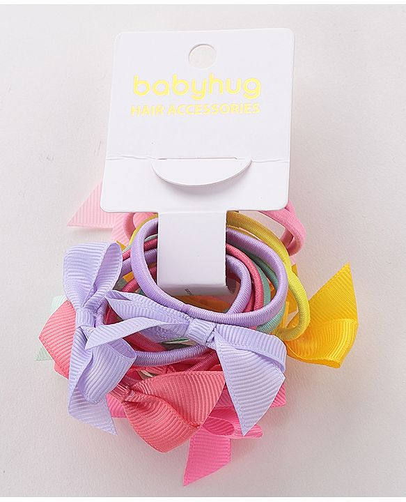 Babyhug Free Size Rubber Bands Set of 12 - Multicolour