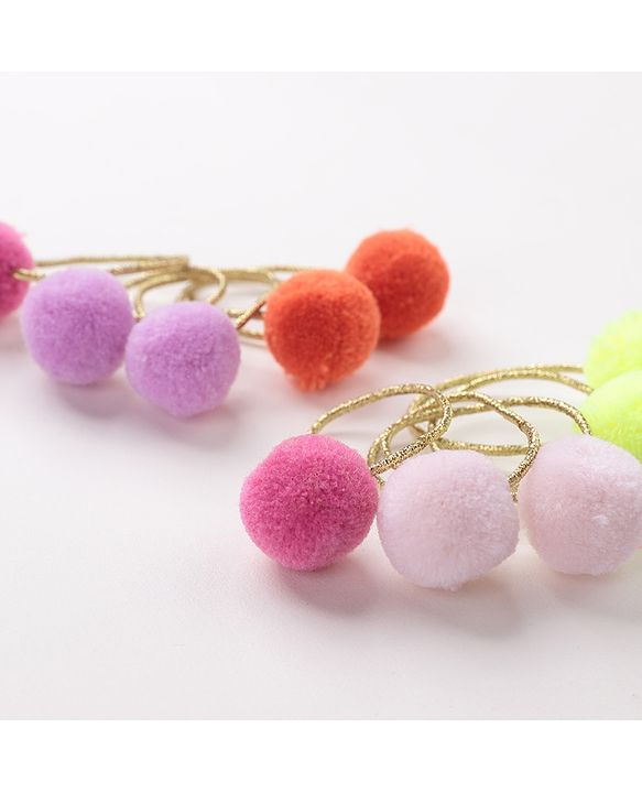Babyhug Rubber Bands & Scrunchies Set of 10- Multicolor