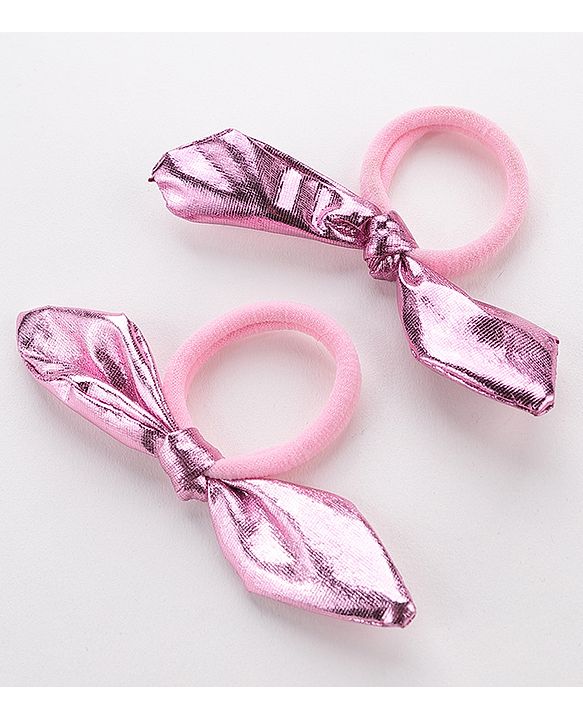 Babyhug Free Size Rubber Bands Set of 4 - Pink