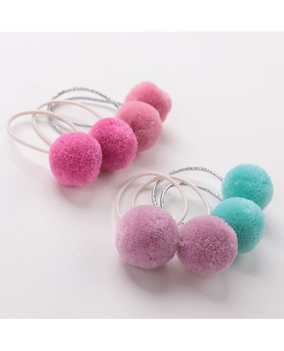 Babyhug Rubber Bands & Scrunchies Set of 8- Multicolor