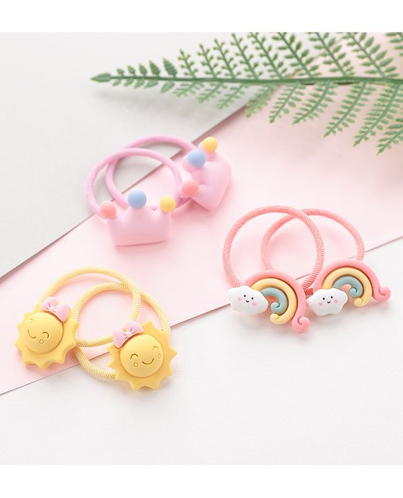 Babyhug Rubber Bands Pack of 6 - Multicolor