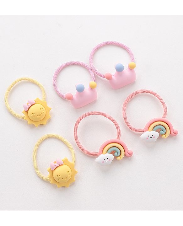 Babyhug Rubber Bands Pack of 6 - Multicolor