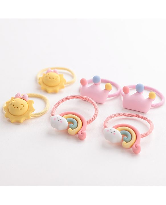 Babyhug Rubber Bands Pack of 6 - Multicolor